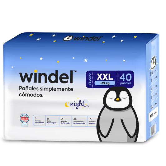 Windel XXL Night 🌙 40 unidades